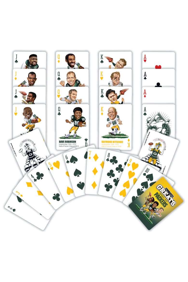 Green Bay Packers All-Time Playing Cards, Alternate, color, Multicolor