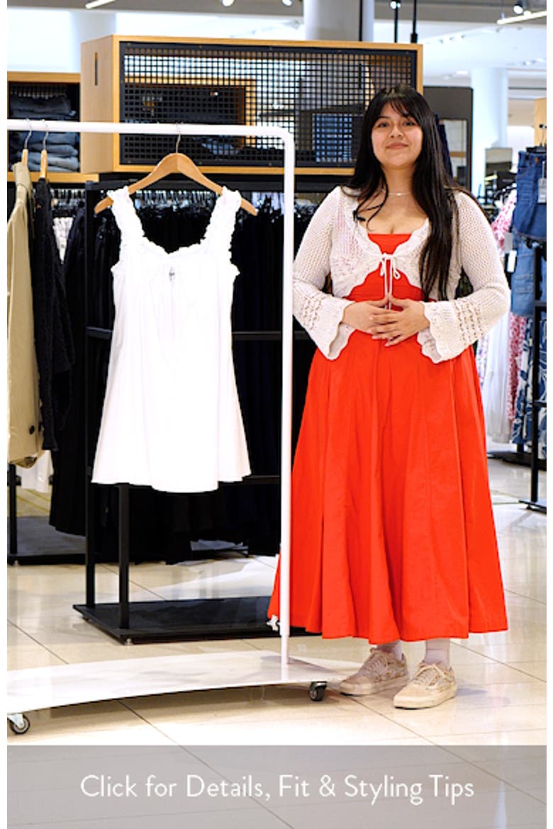 Swing Ruffle Cotton Minidress video
