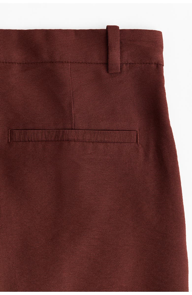 H&M Bermuda shorts, Alternate, color, Rust Brown