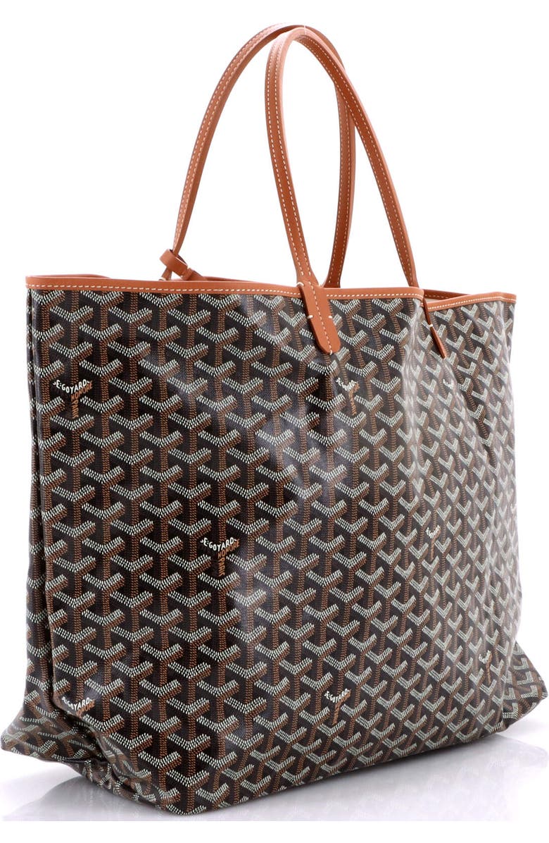 Pre-Owned Goyard Saint Louis Tote Coated Canvas GM, Alternate, color, Black