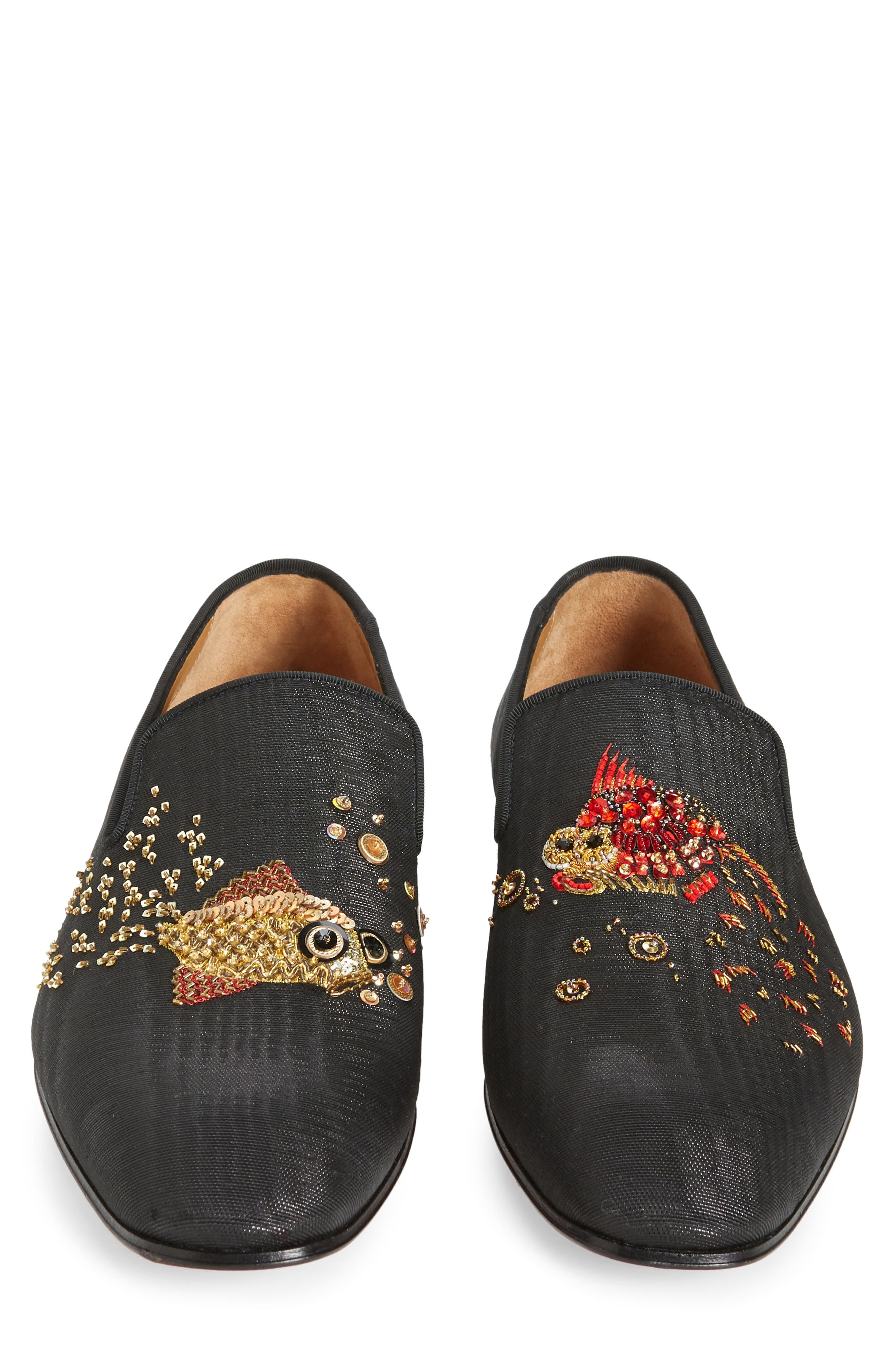 Christian Louboutin Aqualac Beaded Loafer, Alternate, color, 