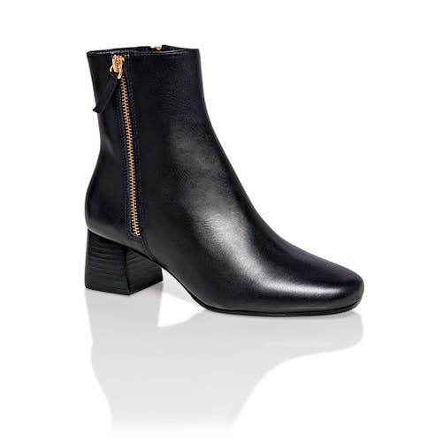 Joan Oloff Shoes Arina Dress Ankle Bootie With A Block Heel In Black