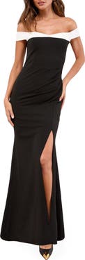 Lipsy Off the Shoulder Maxi Dress