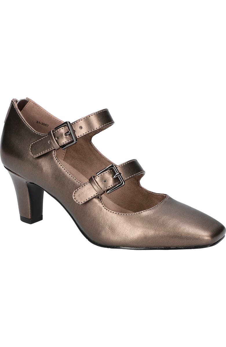 EASY STREET Willis Square Toe Mary Jane Pump, Main, color, Pewter
