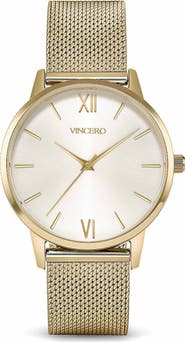 Vincero Petite Eros Mesh Strap Watch, 33mm