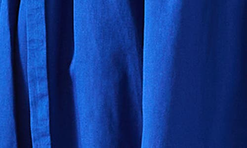 Lk Bennett Lea Sleeveless Tie Waist Cotton Midi Dress In Ultra Blue