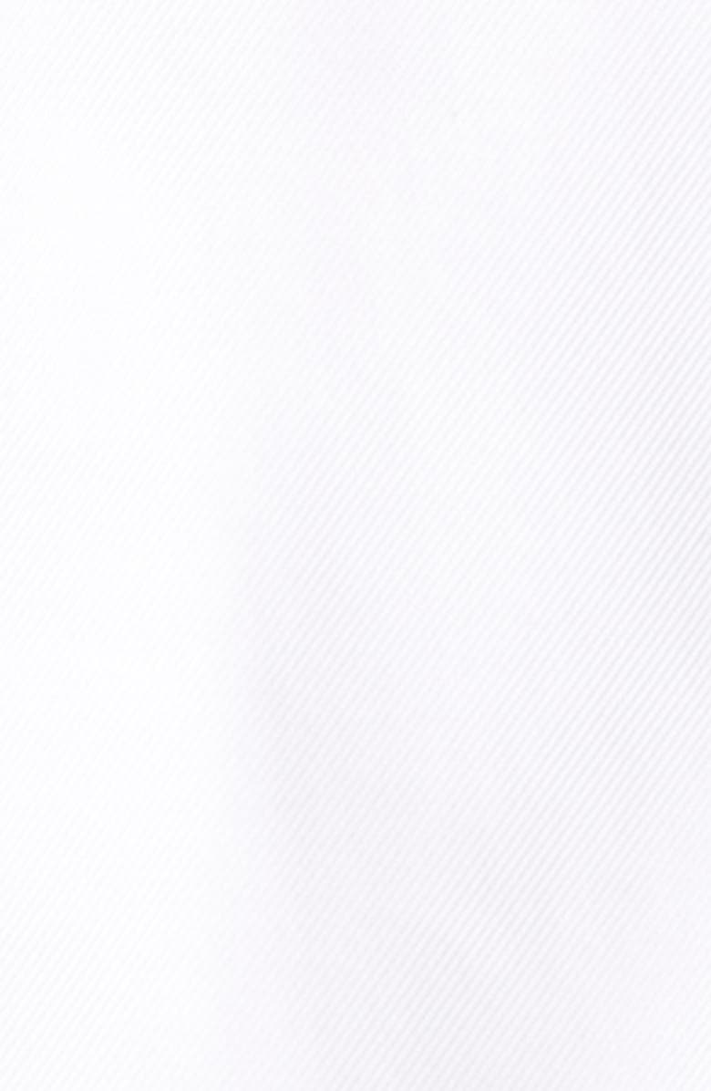 David Donahue Luxury Non-Iron Trim Fit Solid Dress Shirt, Alternate, color, White