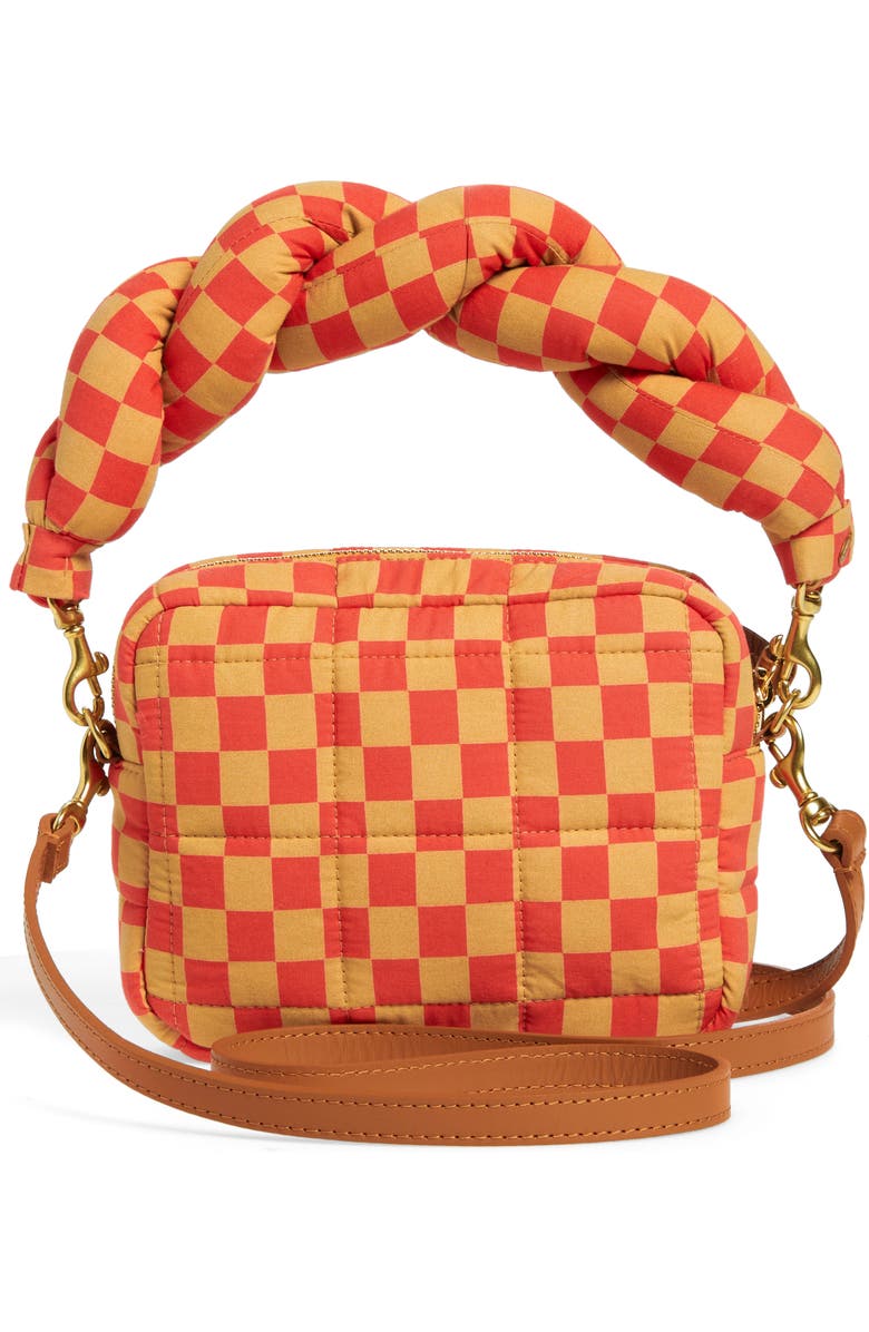 Clare V. Lucie Quilted Checker Crossbody Bag, Alternate, color,