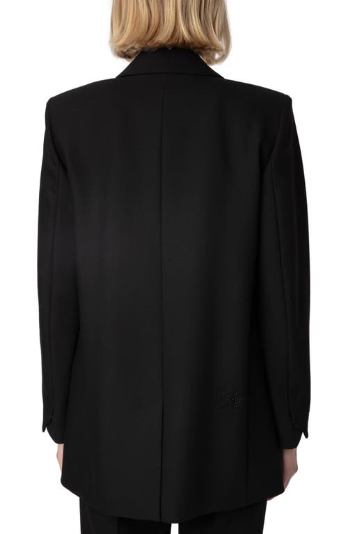 ZADIG & VOLTAIRE ZADIG & VOLTAIRE VIVA STRASS STAR EMBELLISHED BLAZER