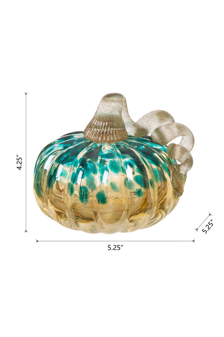 Gradient Small Glass Pumpkins, Alternate, color, Blue