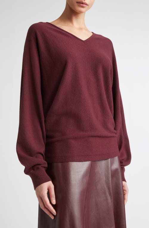 Fforme Rosa Wool And Cashmere Sweater In Burgundy