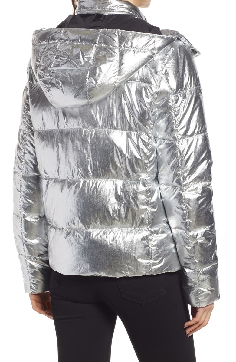 Marc New York Women's Metallic Puffer Jacket, Alternate, color, 