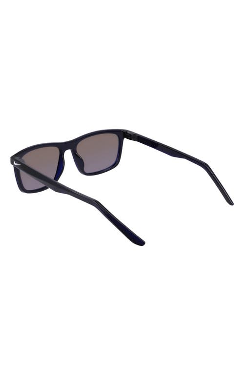 Nike Embar 56mm Polarized Square Sunglasses In Blue