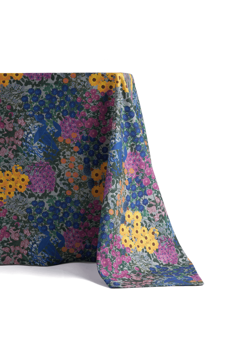 Tablecloth Pré Fleuri, Main, color, Blue
