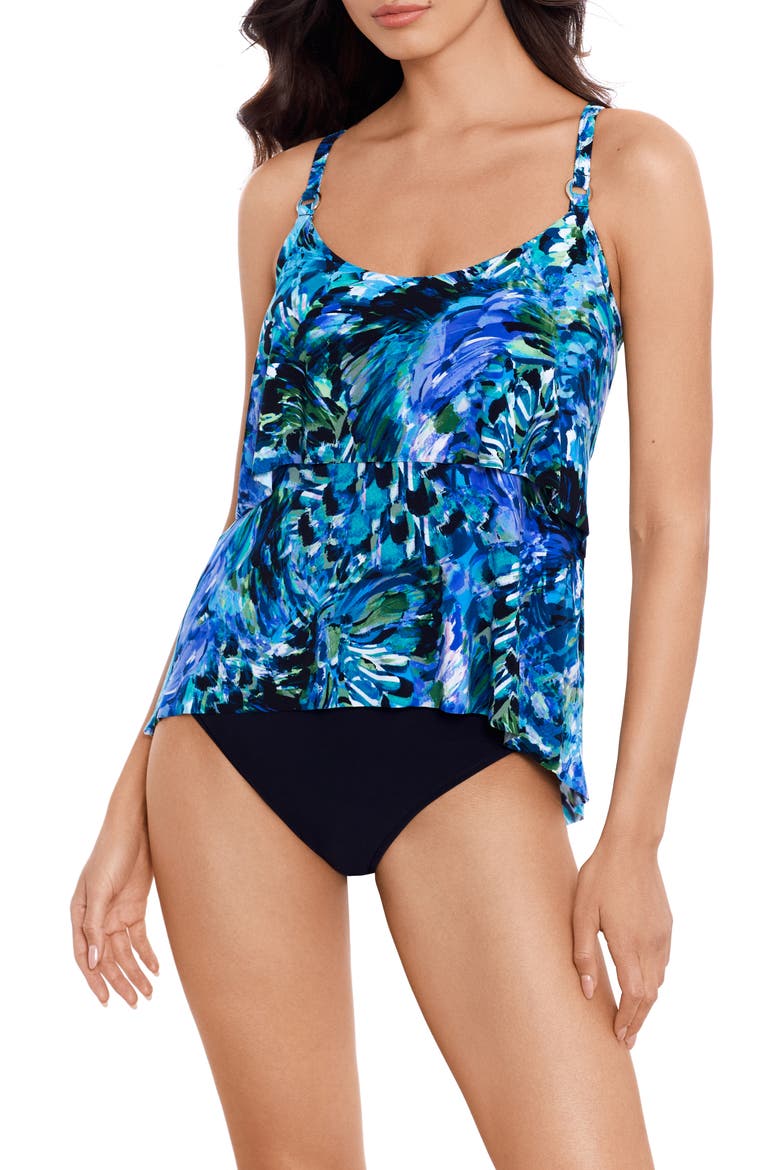 Chanticlee Grace Tankini, Main, color, BLUE MULTI