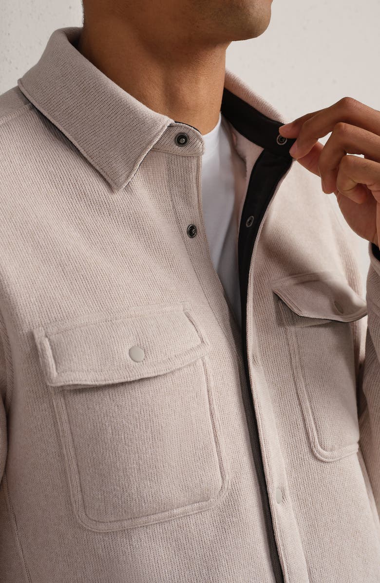 Rhone Fleece Shacket, Alternate, color, Bone