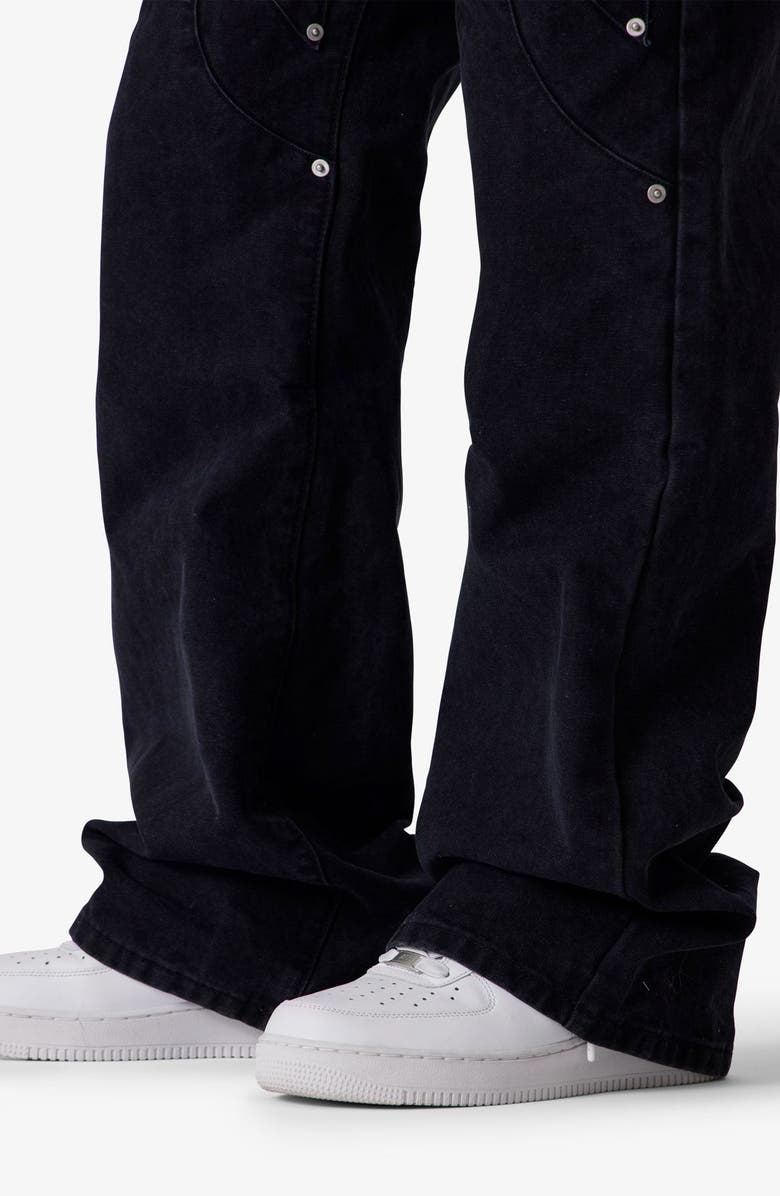 mnml Iron Cross Baggy Flare Jeans, Alternate, color,