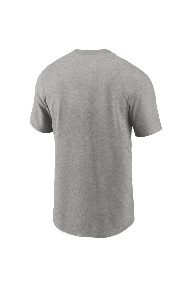 Men's Nike Heathered Gray Kansas City Chiefs Primary Logo T-Shirt, Alternate, color, Heather Gray