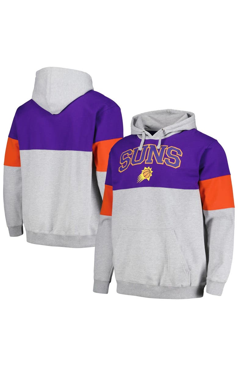 FANATICS Men's Fanatics Branded Purple Phoenix Suns Contrast Pieced Pullover Hoodie, Main, color, Purple