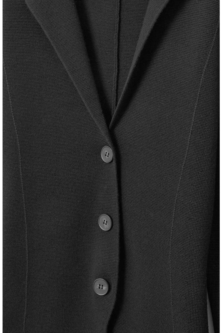 Wool Sweater Blazer, Alternate, color, BLACK DARK