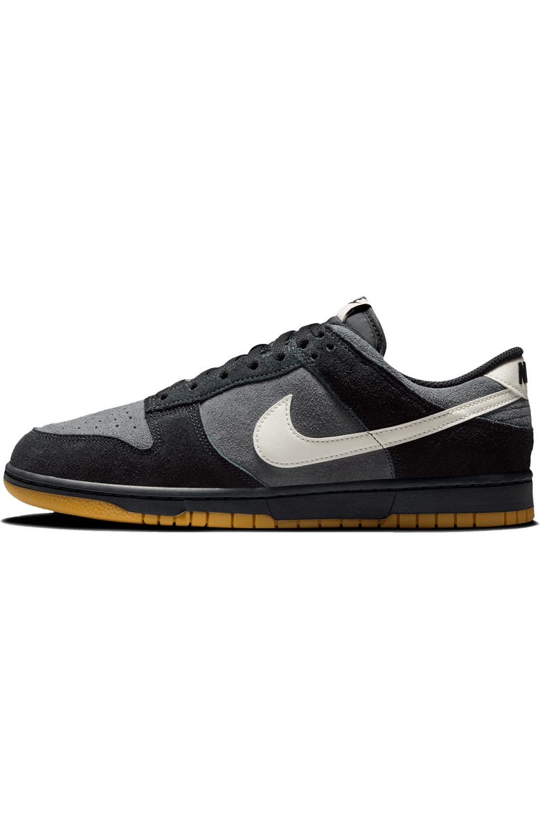 Nike Dunk Low Retro Basketball Sneaker, Alternate, color, Black/Anthracite/Gum