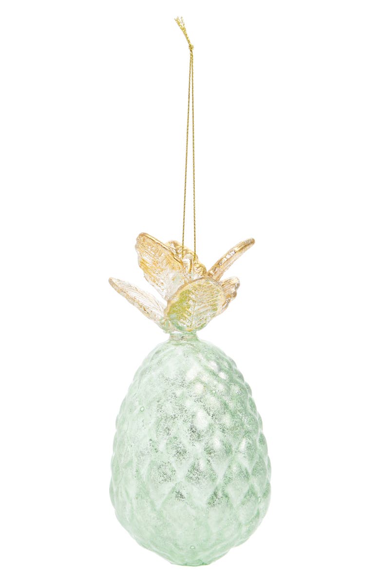 NORDSTROM AT HOME Pineapple Glass Ornament, Main, color, 