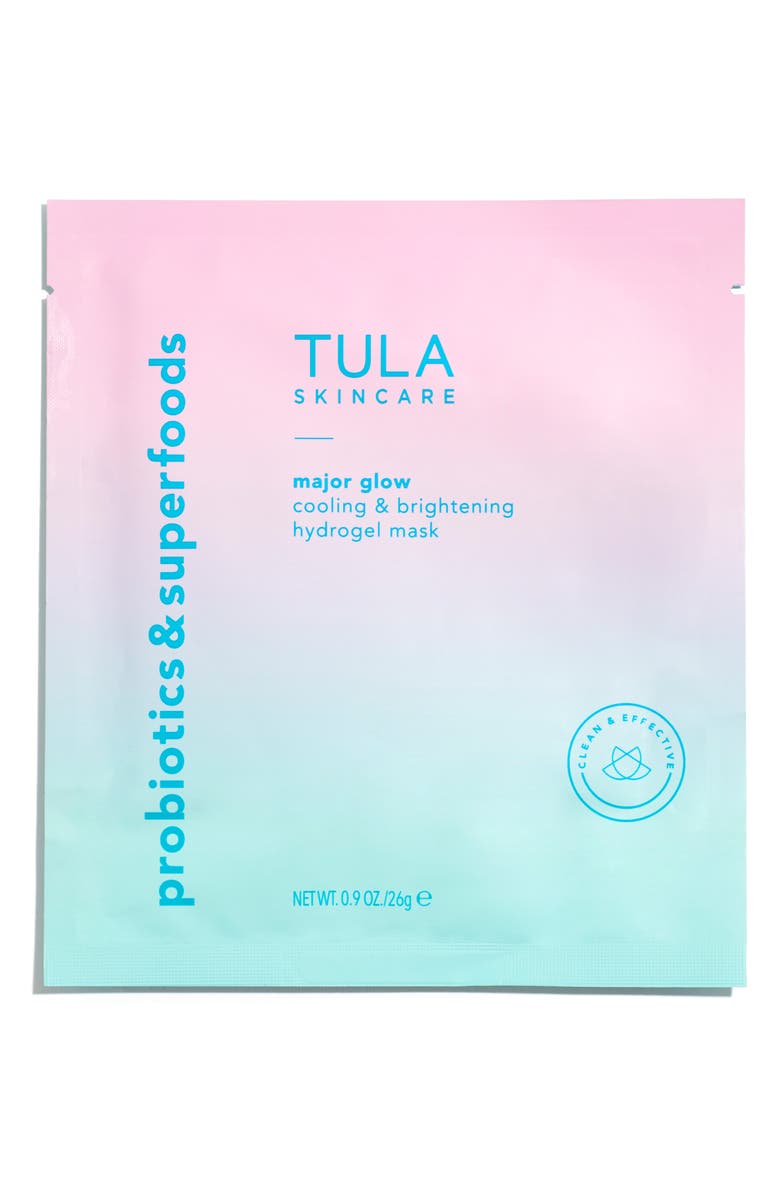 TULA Skincare Major Glow Cooling & Brightening Hydrogel Mask, Main, color, 