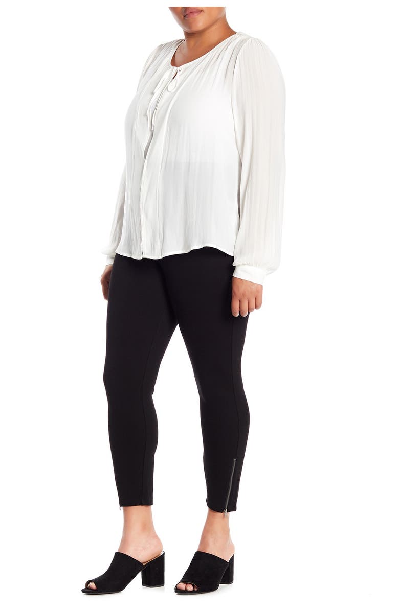 Hue Ankle Zip Simply Stretch Skinny Pants, Alternate, color,