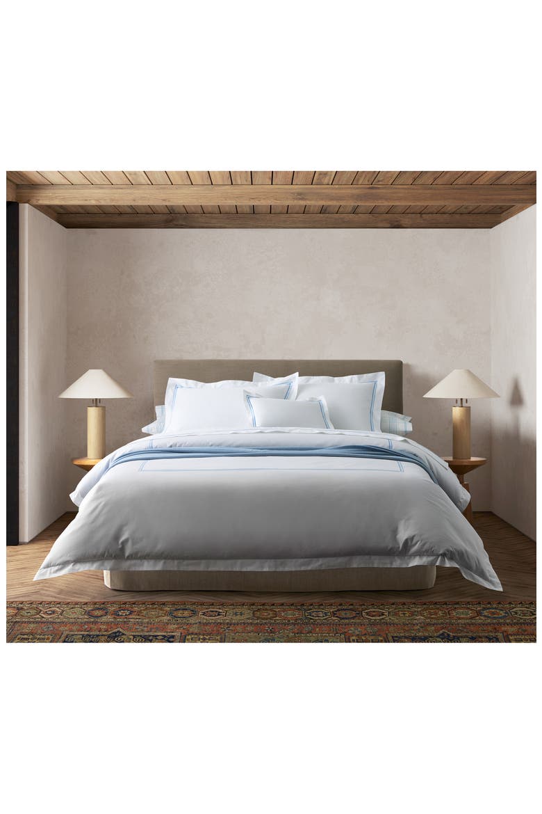 Essex Boudoir Sham, Alternate, color, AZURE