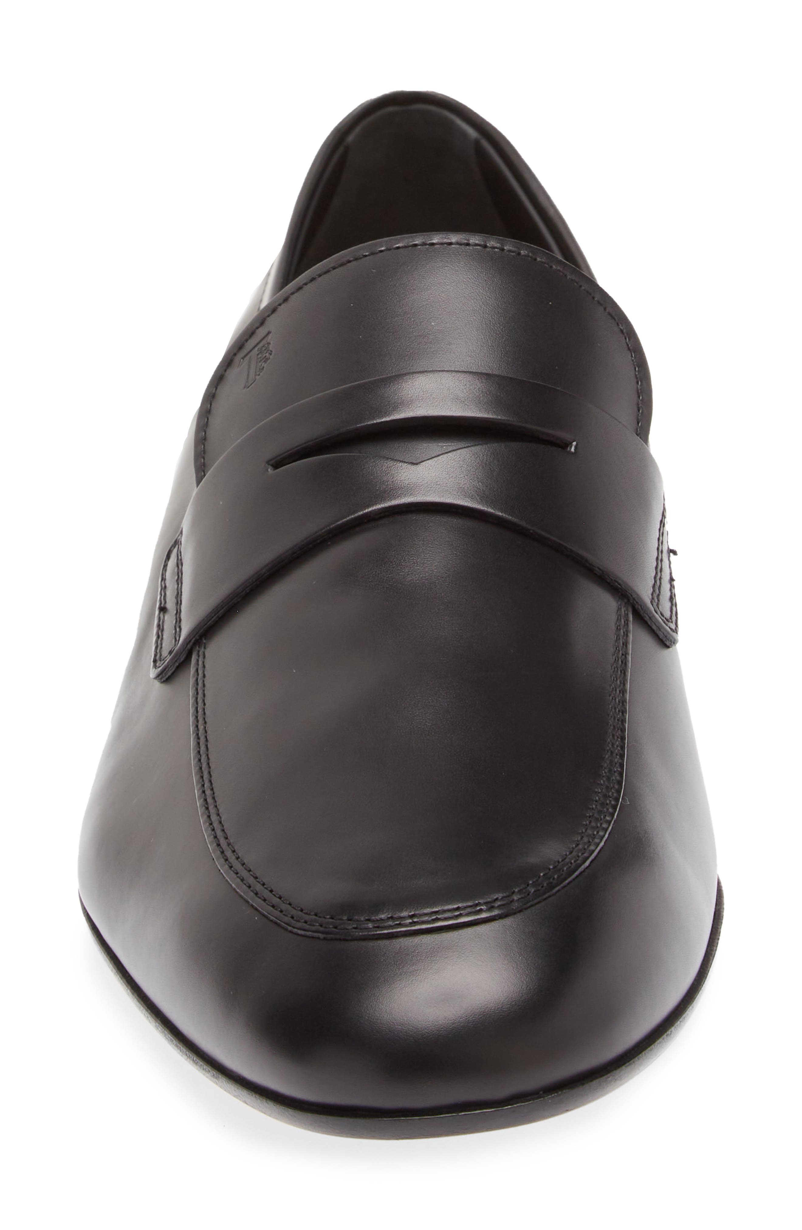 Tod's Apron Toe Loafer, Alternate, color, Nero