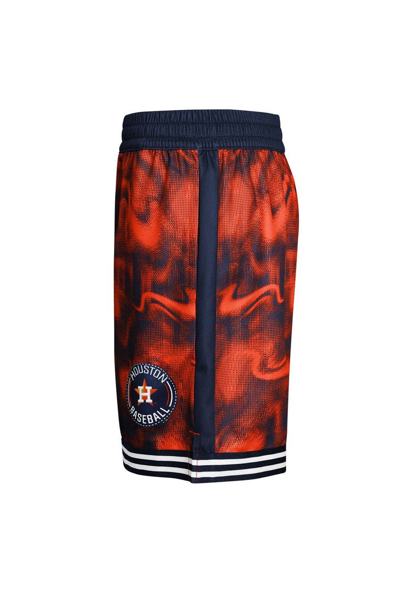 Youth Navy/Orange Houston Astros Outfielder Shorts, Alternate, color, Navy