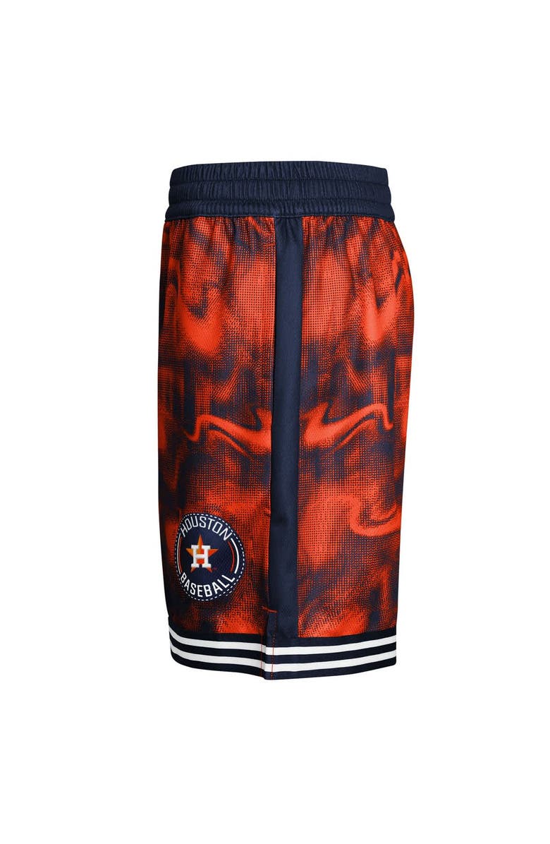 Outerstuff Youth Navy/Orange Houston Astros Outfielder Shorts, Alternate, color, Navy