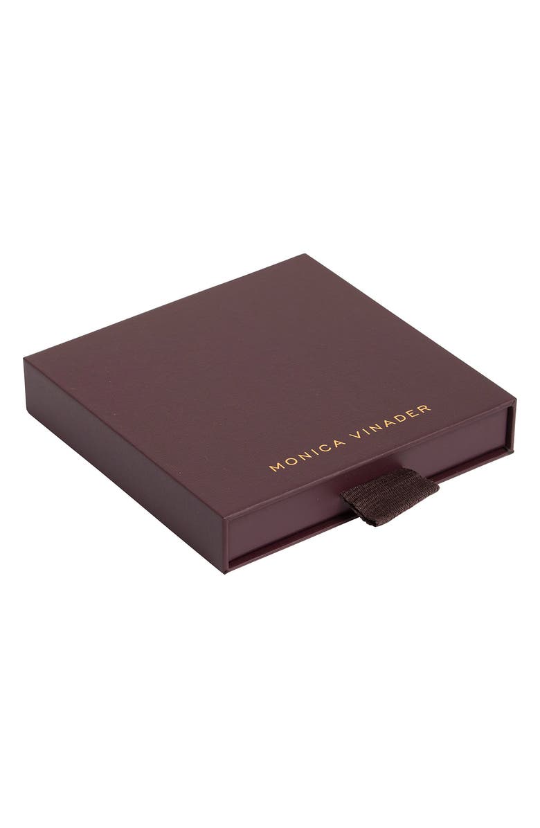 Monica Vinader 18K Gold Vermeil Siren Blue Lace Agate Nugget Bracelet, Main, color, Gp