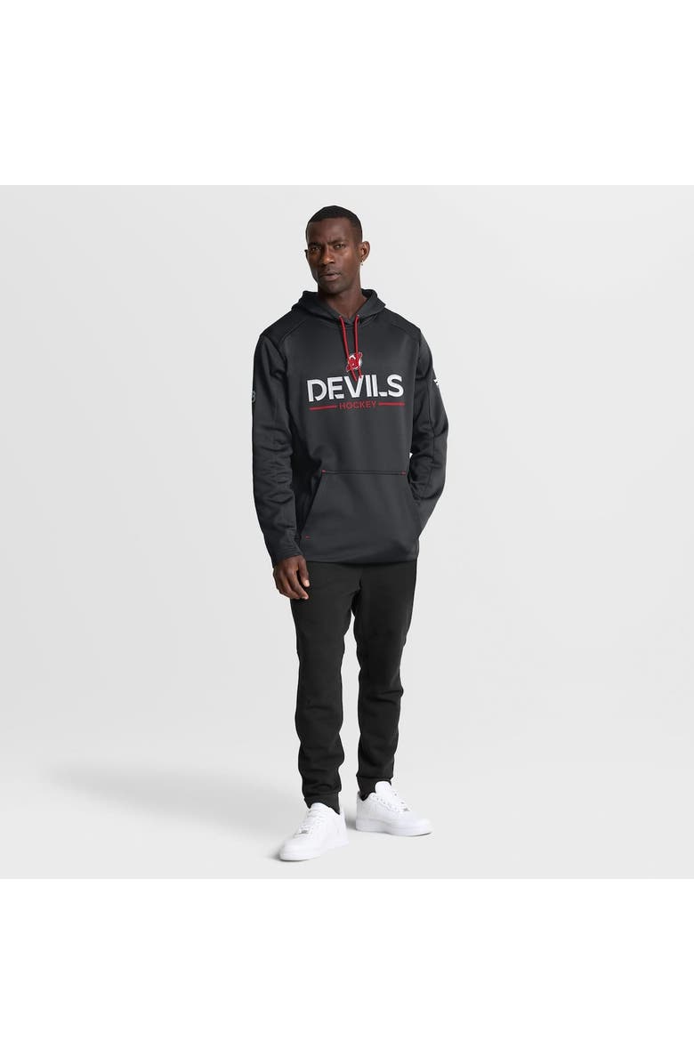 FANATICS Men
s Fanatics Black New Jersey Devils Authentic Pro Rink Hoodie, Alternate, color, Black