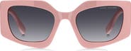 Marc Jacobs 53mm Gradient Rectangular Sunglasses