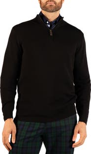 TailorByrd Fine Knit Quarter Zip Sweater
