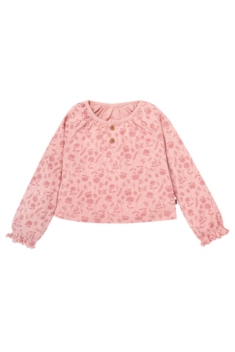 Henley Tops and Paperbag Pants Set, Alternate, color, Rose