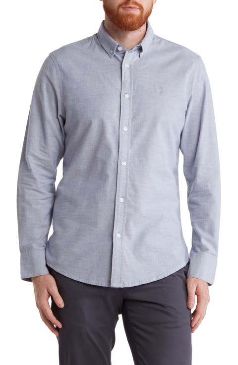 Stretch Cotton Oxford Button-Down Shirt