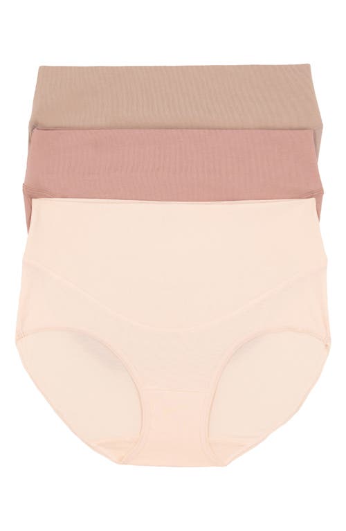 Felina 3-Pack Stretch Cotton Control Briefs in Baked Clay  product