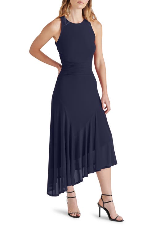 Laney Asymmetric Mesh Dress