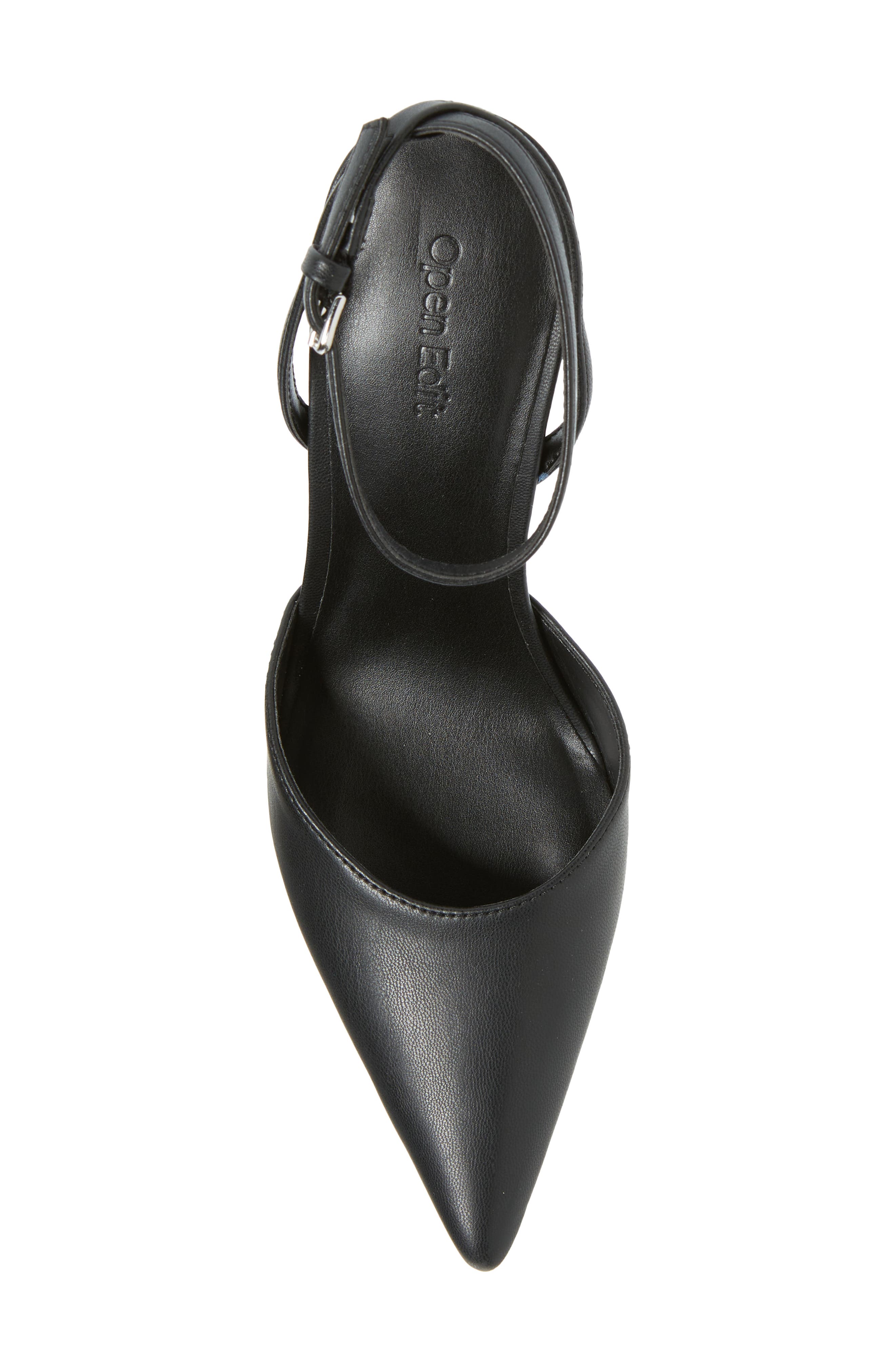 Open Edit Neesha Ankle Strap Pump, Alternate, color, Black