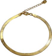 Argento Vivo Sterling Silver Herringbone Chain Bracelet