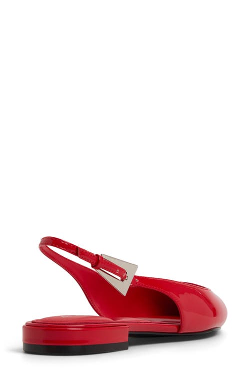 Aldo Kristell Pointed Toe Slingback Flat In Red