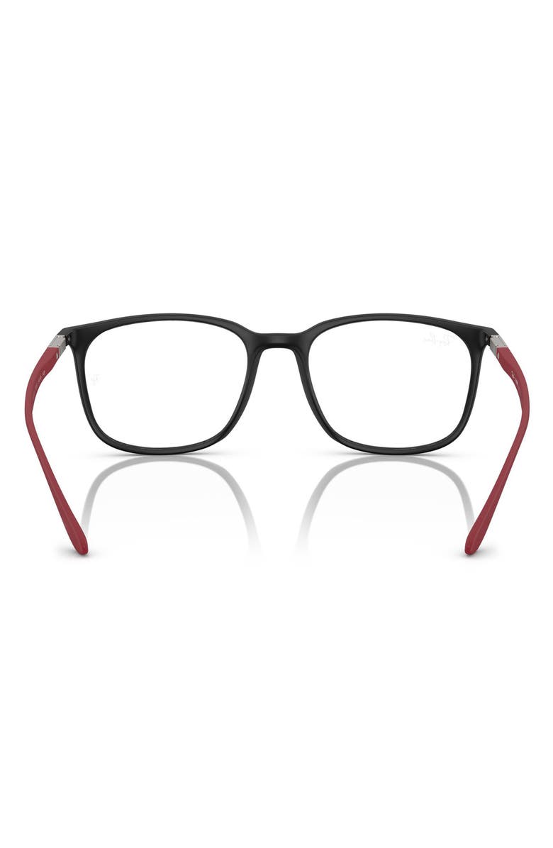 Ray-Ban 54mm Square Optical Glasses, Alternate, color, Sand Red