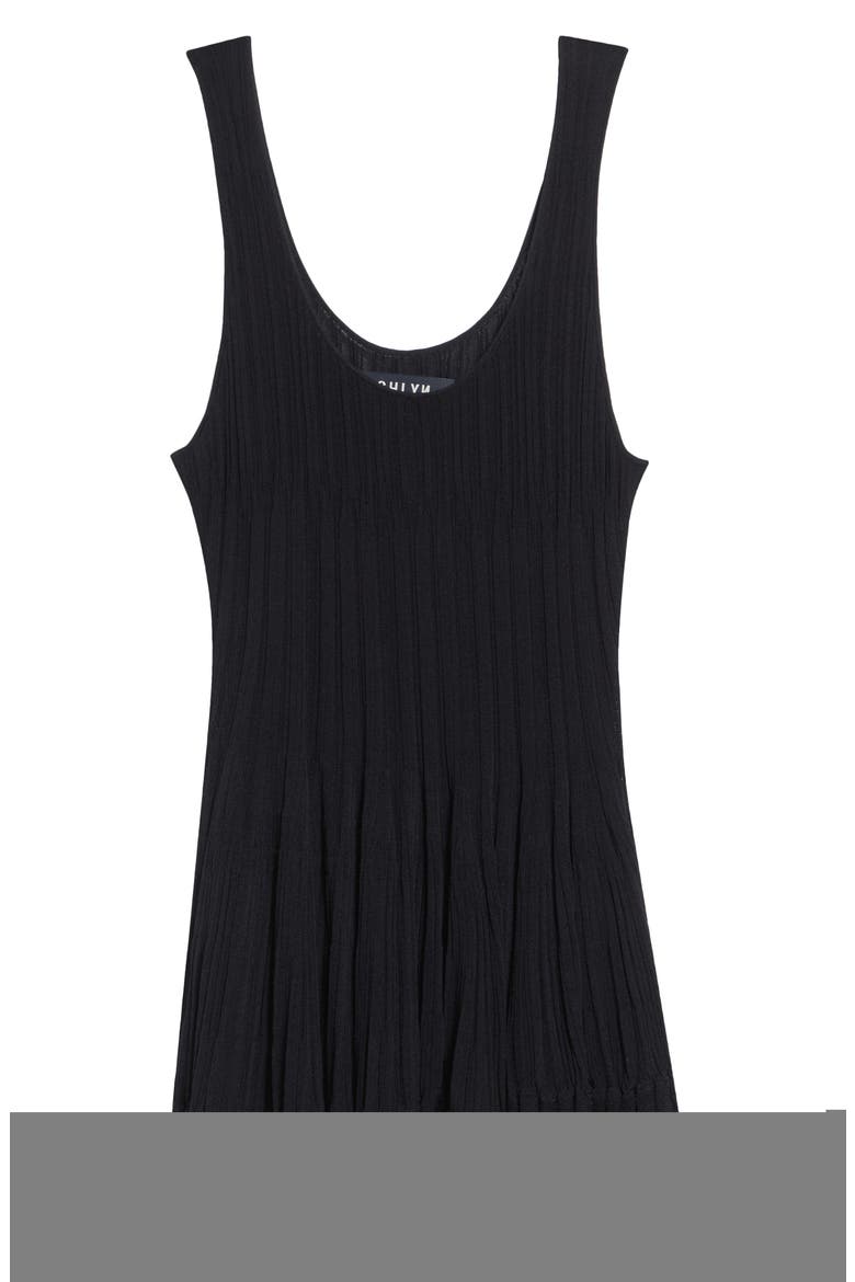 Bennett Layered Hem Rib Sweater Tank, Alternate, color, BLACK/ BLACK