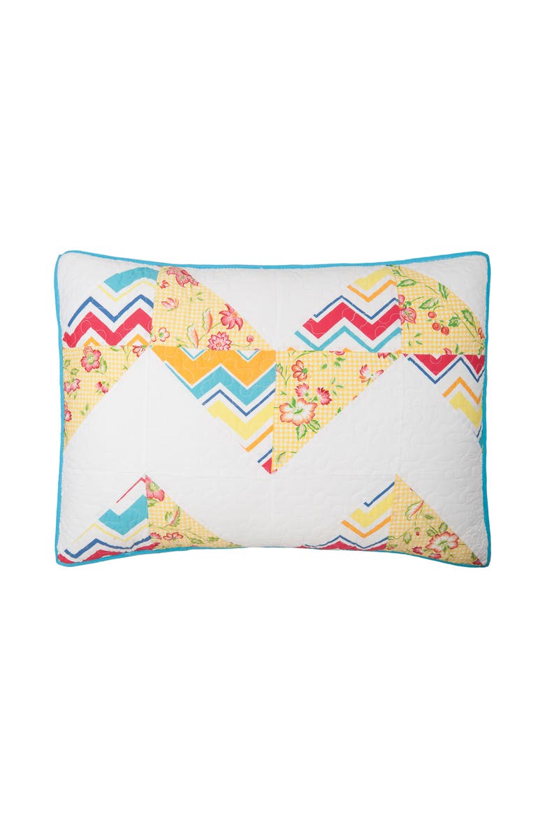 20" x 26" Lola Cotton Standard Sham - Machine Washable, Main, color, White