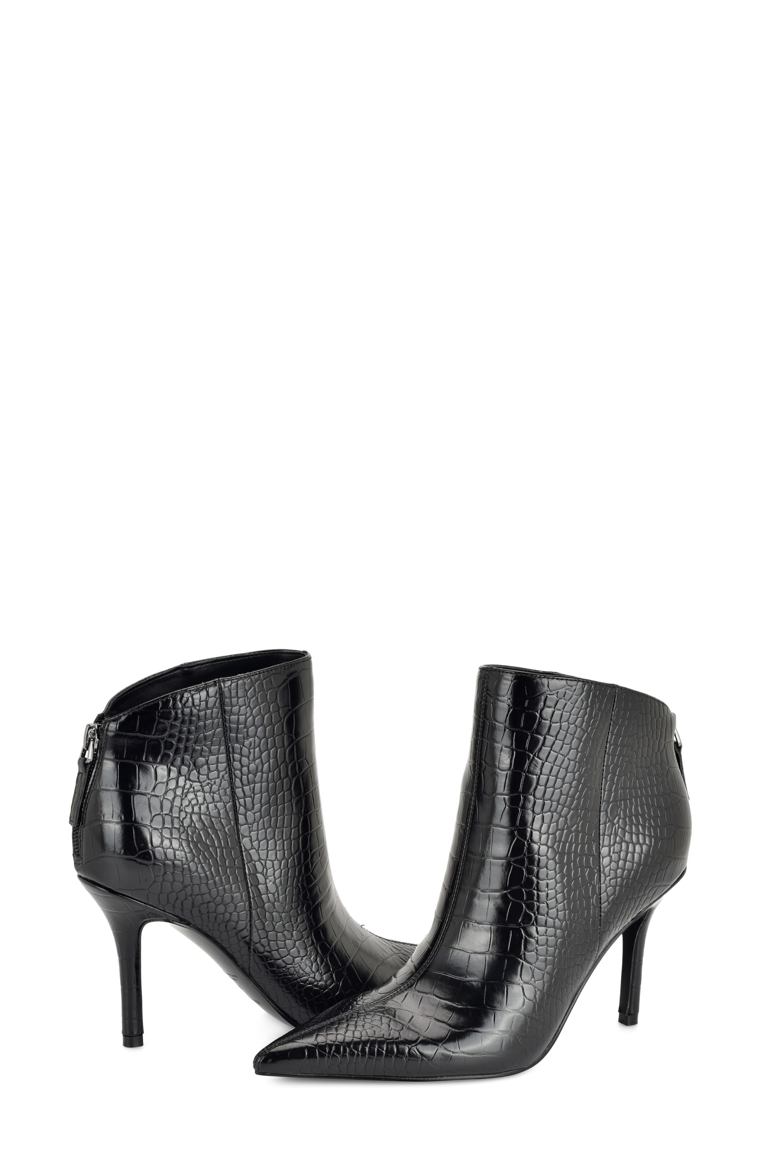 Gesabel Ankle Bootie, Alternate, color, BLACK CROC