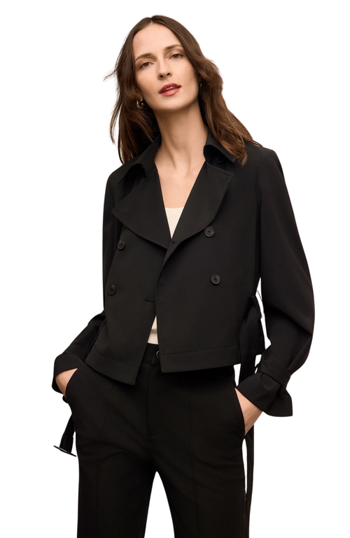 M.m.lafleur Scotte Air Twill Jacket In Black