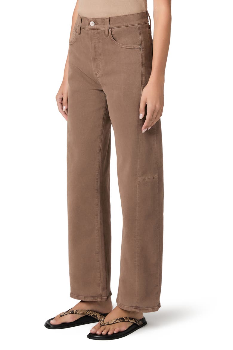 Arellia Skimmer High Waist Barrel Leg Jeans, Alternate, color, CANEWOOD