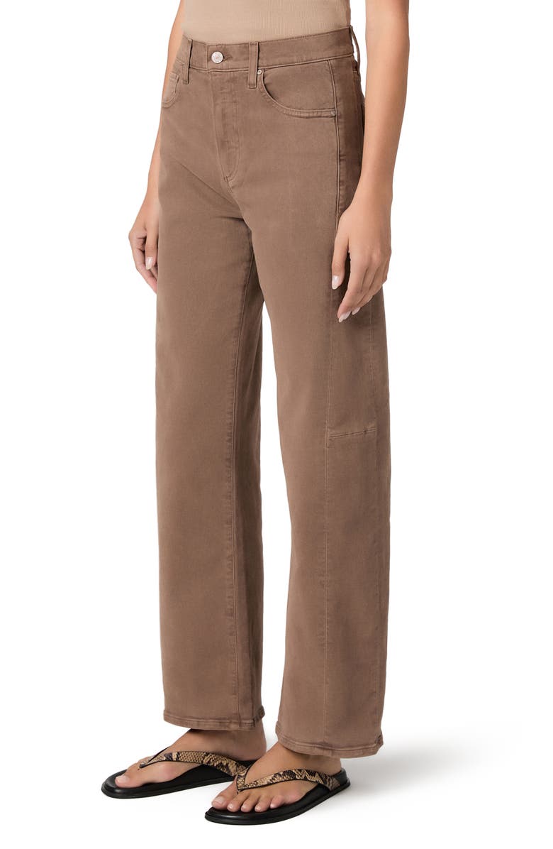 PAIGE Arellia Skimmer High Waist Barrel Leg Jeans, Alternate, color, Canewood